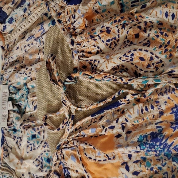 EUC Rose & Thyme Split Neck Cottony Blouse Bishop Sleeve Boho Tunic 1X - Picture 14 of 16